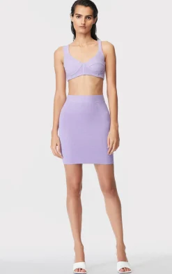 Separates|Tops-Hervé Léger BOUCLE BRA TOP ORCHID