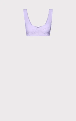 Separates|Tops-Hervé Léger BOUCLE BRA TOP ORCHID