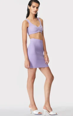 Separates|Tops-Hervé Léger BOUCLE BRA TOP ORCHID