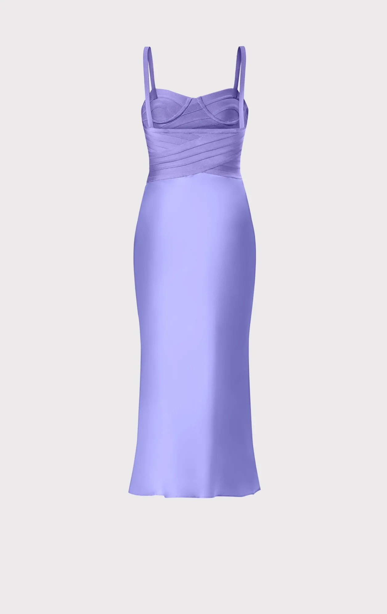 Dresses|Gowns-Hervé Léger BUSTIER BANDAGE DRESS WITH BIAS SKIRT ROYAL