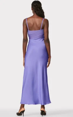 Dresses|Gowns-Hervé Léger BUSTIER BANDAGE DRESS WITH BIAS SKIRT ROYAL