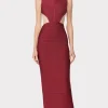 Gowns-Hervé Léger CUT OUT OPEN BACK GOWN RASPBERRY