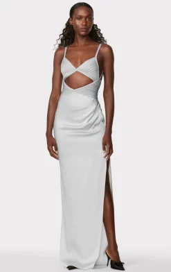 Dresses|Gowns-Hervé Léger HERVÉ LÉGER X LAW ROACH Draped Cutout Gown MERCURY
