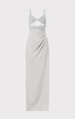 Dresses|Gowns-Hervé Léger HERVÉ LÉGER X LAW ROACH Draped Cutout Gown MERCURY