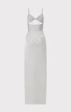 Dresses|Gowns-Hervé Léger HERVÉ LÉGER X LAW ROACH Draped Cutout Gown MERCURY