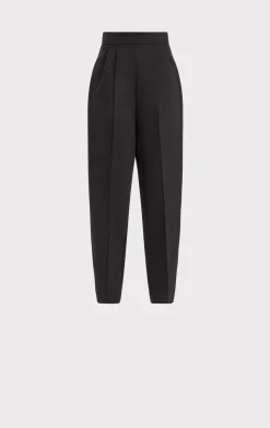 Separates|Bottoms-Hervé Léger HIGH WAIST PLEATED TAPERED PANTS BLACK