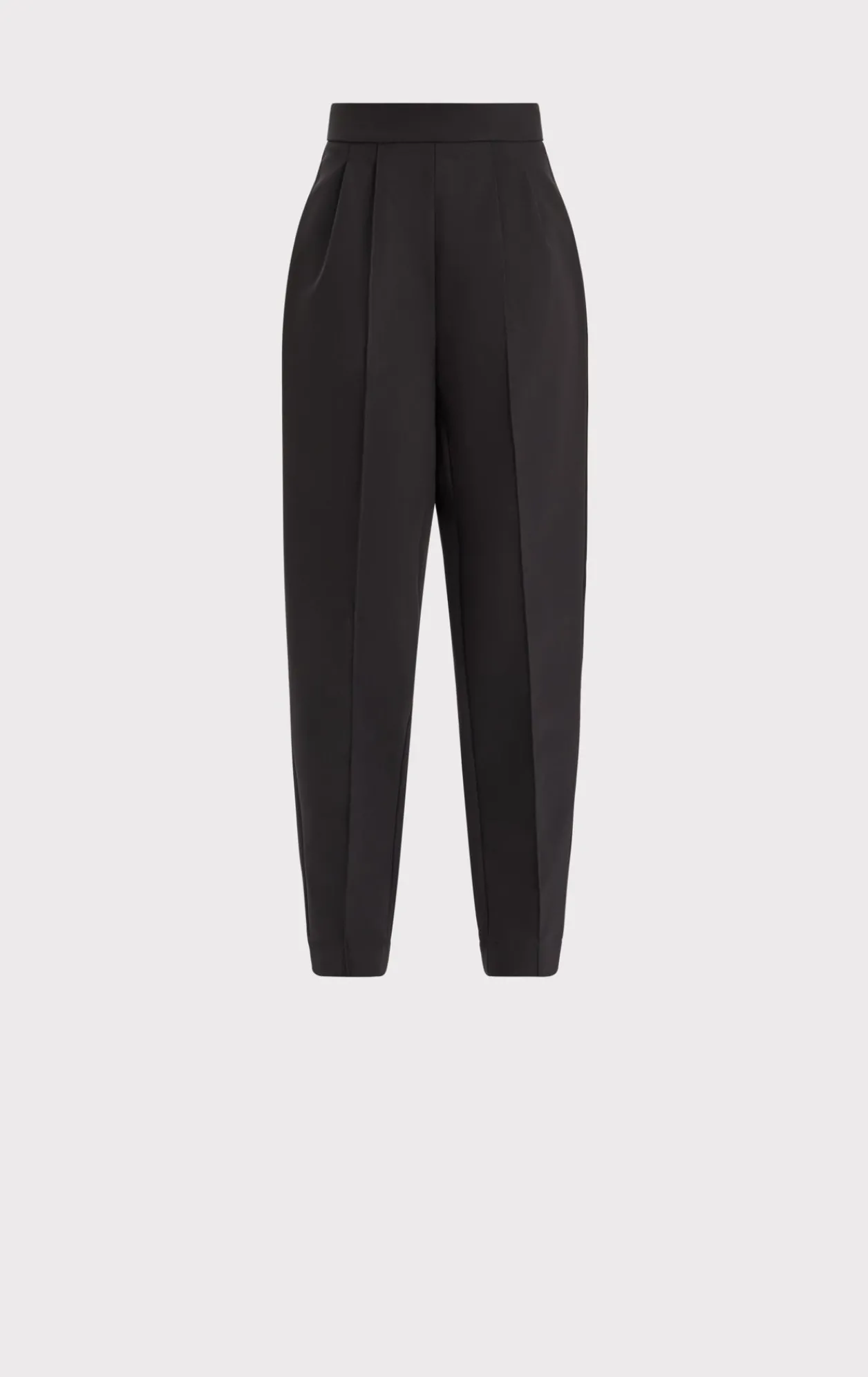 Separates|Bottoms-Hervé Léger HIGH WAIST PLEATED TAPERED PANTS BLACK