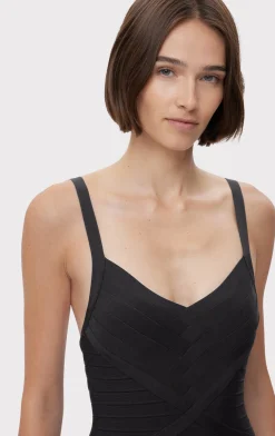 Dresses-Hervé Léger ICON BANDAGE BUSTIER MINI BLACK