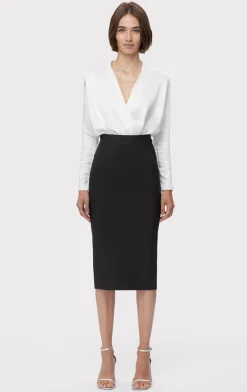 Separates|Bottoms-Hervé Léger ICON BANDAGE PENCIL SKIRT BLACK