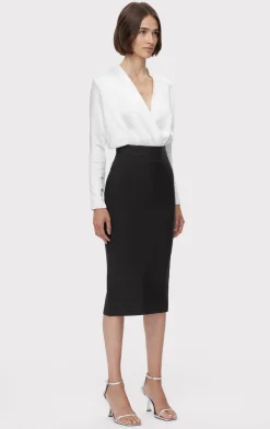 Separates|Bottoms-Hervé Léger ICON BANDAGE PENCIL SKIRT BLACK