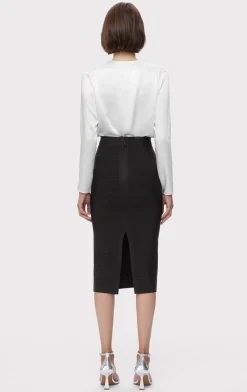 Separates|Bottoms-Hervé Léger ICON BANDAGE PENCIL SKIRT BLACK