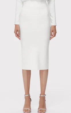 Separates|Bottoms-Hervé Léger ICON BANDAGE PENCIL SKIRT ALABASTER