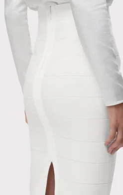 Separates|Bottoms-Hervé Léger ICON BANDAGE PENCIL SKIRT ALABASTER