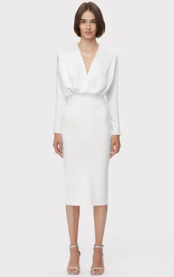 Separates|Bottoms-Hervé Léger ICON BANDAGE PENCIL SKIRT ALABASTER