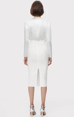 Separates|Bottoms-Hervé Léger ICON BANDAGE PENCIL SKIRT ALABASTER