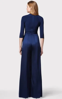 Separates|Tops-Hervé Léger ICON SQUARE NECK TOP CLASSIC BLUE