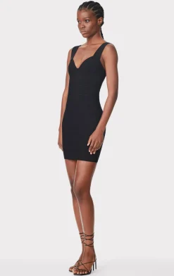 Dresses-Hervé Léger ICON STRAPPY SWEETHEART MINI DRESS BLACK