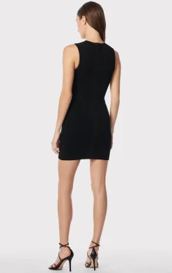 Dresses-Hervé Léger OTTOMAN MINI DRESS BLACK