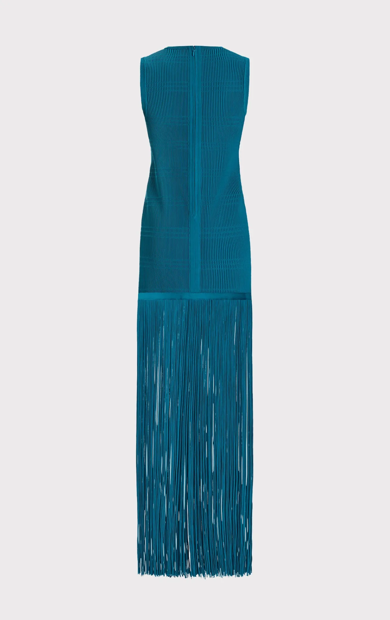 Dresses|Gowns-Hervé Léger OTTOMAN SHADOW STRIPE FRINGE GOWN TIDAL WAVE