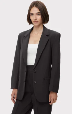 Separates|Jackets-Hervé Léger OVERSIZED BLAZER BLACK
