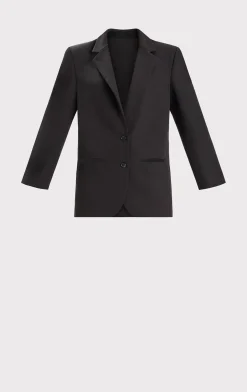 Separates|Jackets-Hervé Léger OVERSIZED BLAZER BLACK