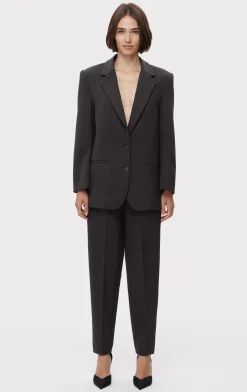 Separates|Jackets-Hervé Léger OVERSIZED BLAZER BLACK