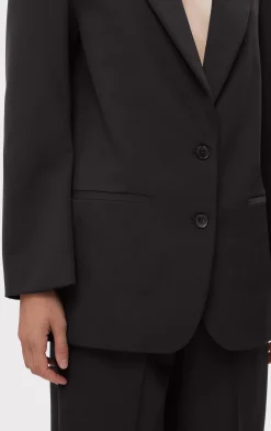Separates|Jackets-Hervé Léger OVERSIZED BLAZER BLACK