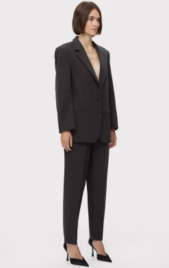 Separates|Jackets-Hervé Léger OVERSIZED BLAZER BLACK