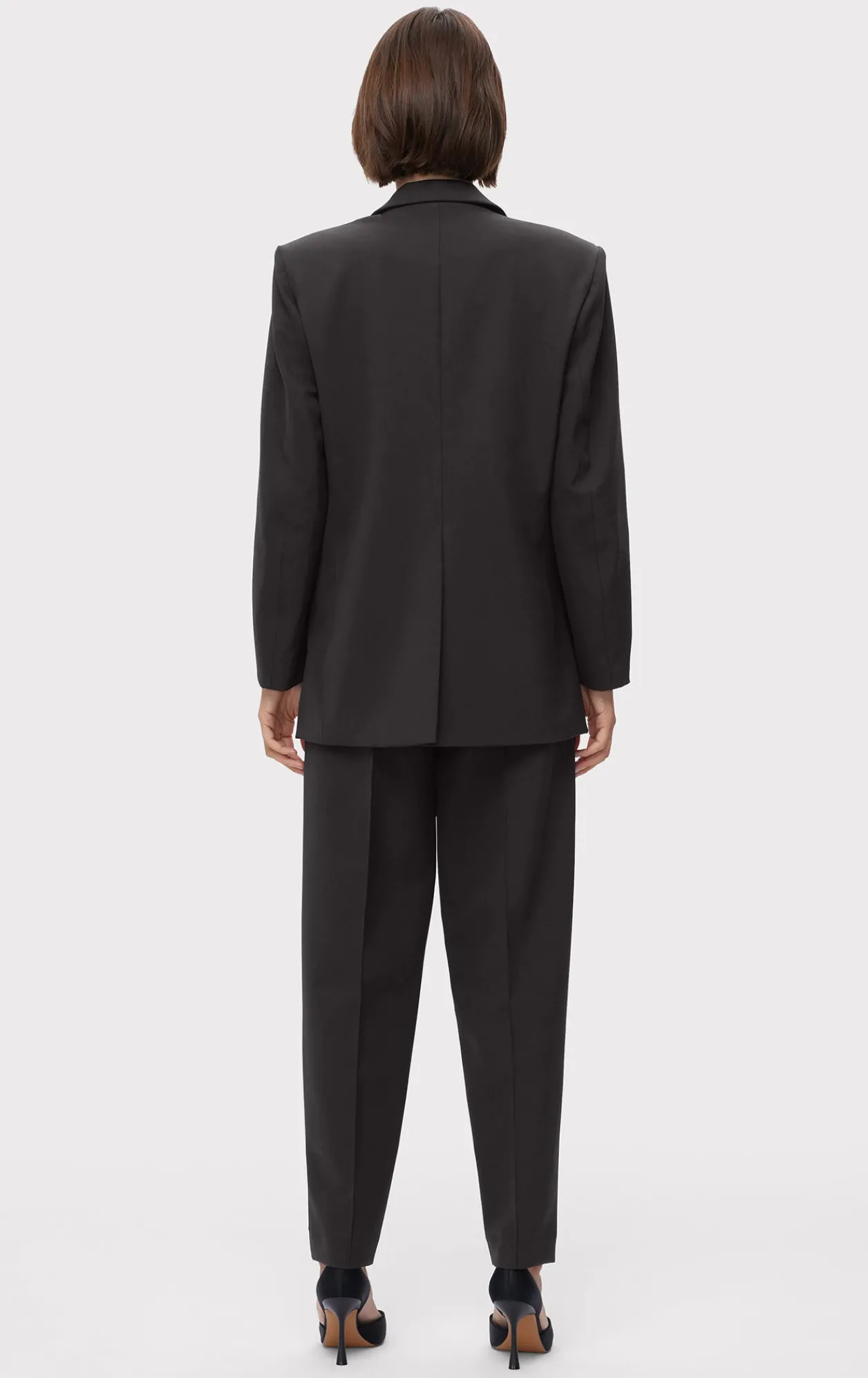 Separates|Jackets-Hervé Léger OVERSIZED BLAZER BLACK