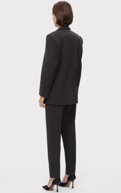 Separates|Jackets-Hervé Léger OVERSIZED BLAZER BLACK