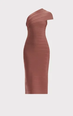 Dresses-Hervé Léger THE ABIGAIL DRESS NUTMEG