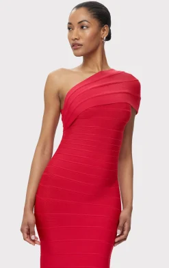 Dresses-Hervé Léger THE ABIGAIL DRESS RIO RED