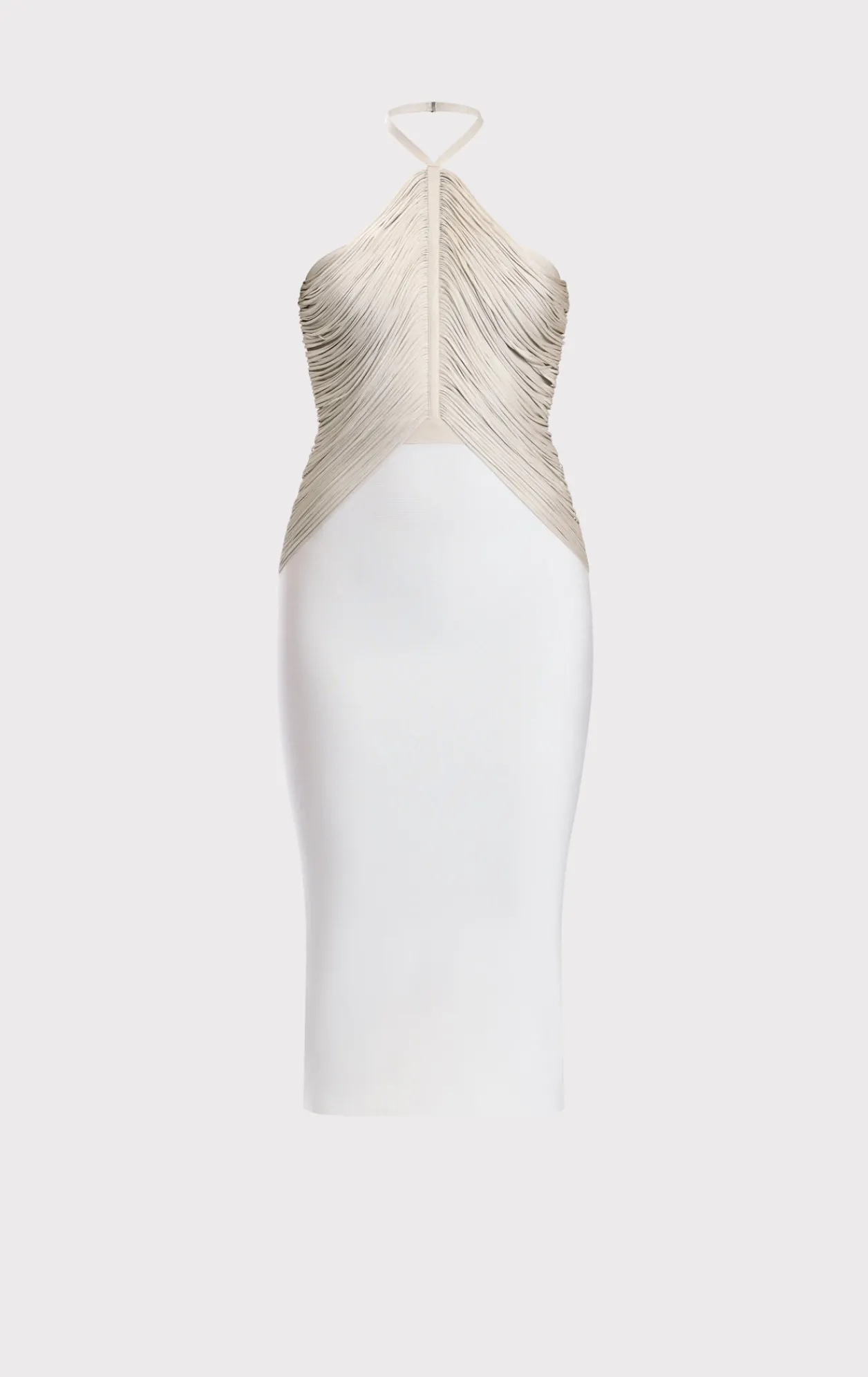 Dresses|Gowns-Hervé Léger THE ADDISON DRESS CHALK ALABASTER