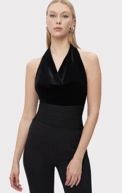Separates|Tops-Hervé Léger THE ALICE TOP BLACK