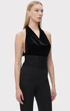 Separates|Tops-Hervé Léger THE ALICE TOP BLACK