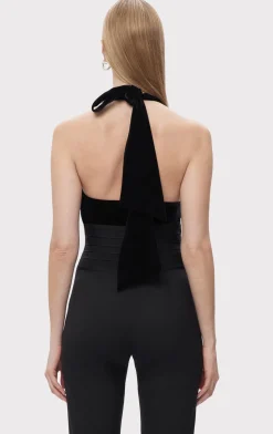 Separates|Tops-Hervé Léger THE ALICE TOP BLACK
