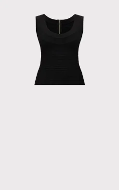 Separates|Tops-Hervé Léger THE ALLISON TOP BLACK