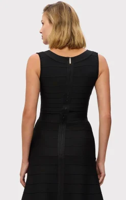 Separates|Tops-Hervé Léger THE ALLISON TOP BLACK