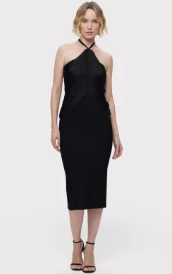 Dresses-Hervé Léger THE AMELIA DRESS BLACK