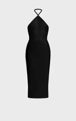 Dresses-Hervé Léger THE AMELIA DRESS BLACK