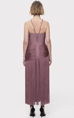 Dresses|Gowns-Hervé Léger THE AMELIA GOWN MAUVE