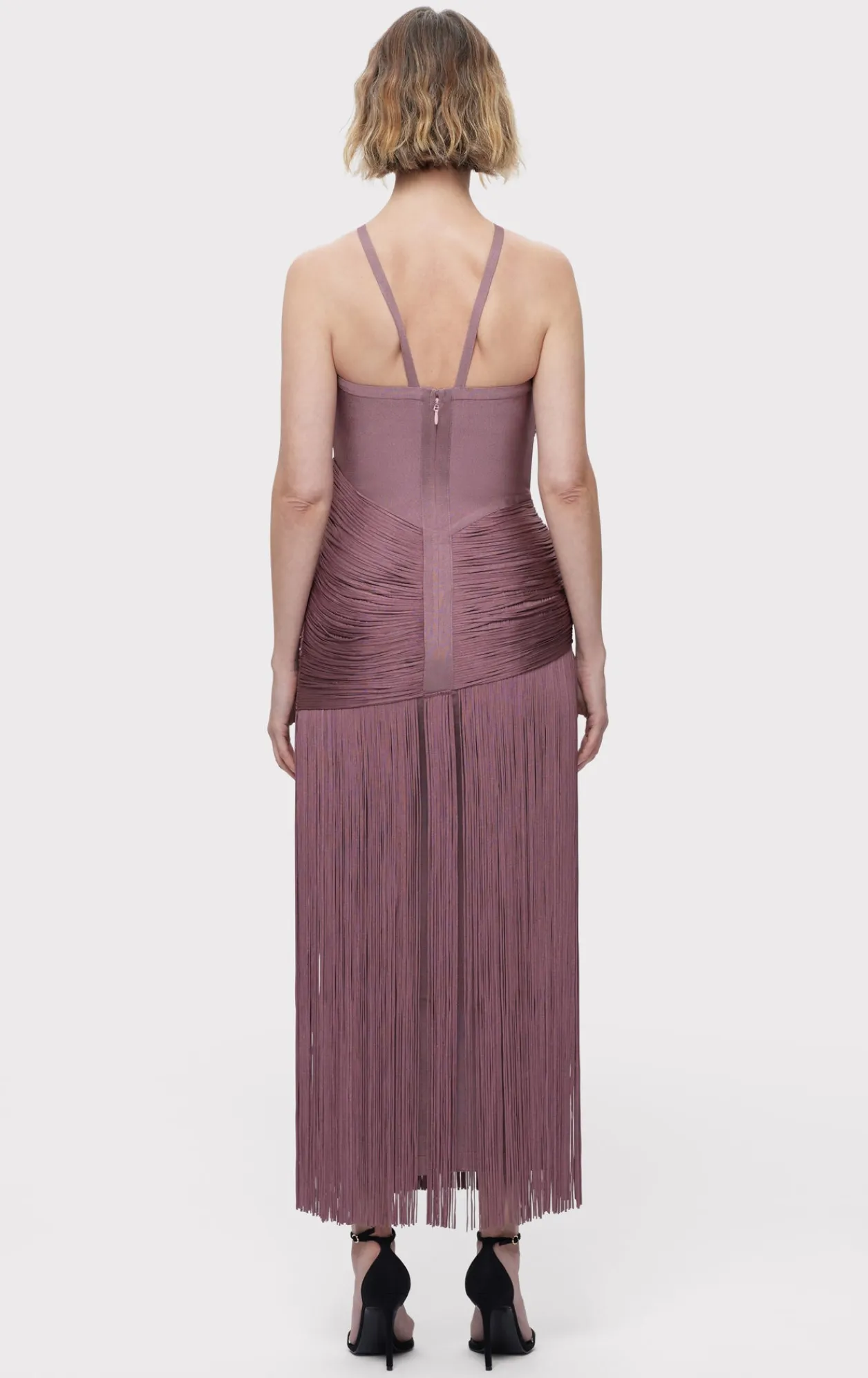 Dresses|Gowns-Hervé Léger THE AMELIA GOWN MAUVE