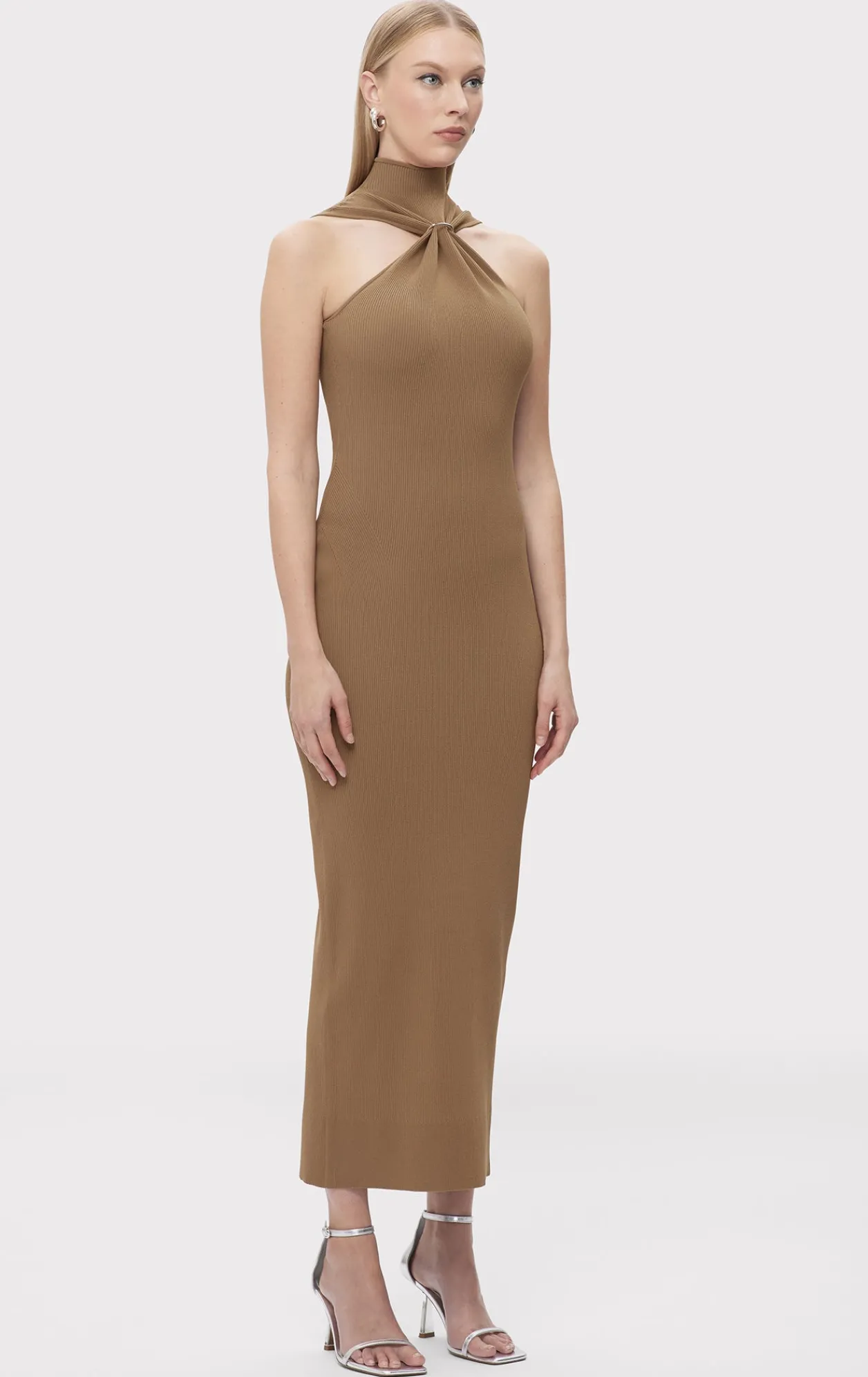 Dresses|Gowns-Hervé Léger THE ANGELICA GOWN LATTE