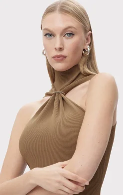 Dresses|Gowns-Hervé Léger THE ANGELICA GOWN LATTE