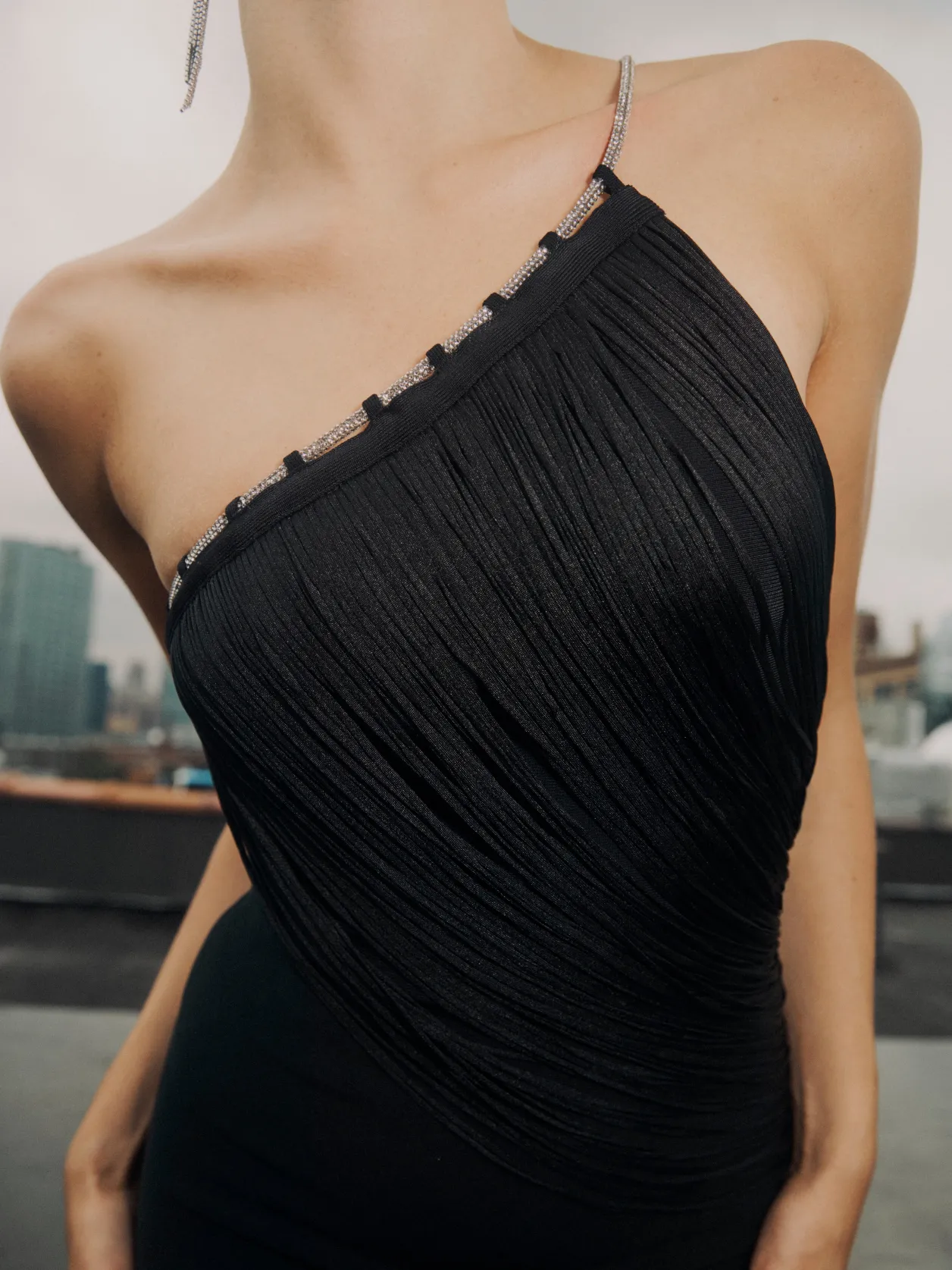 Dresses-Hervé Léger THE ARIA DRESS BLACK