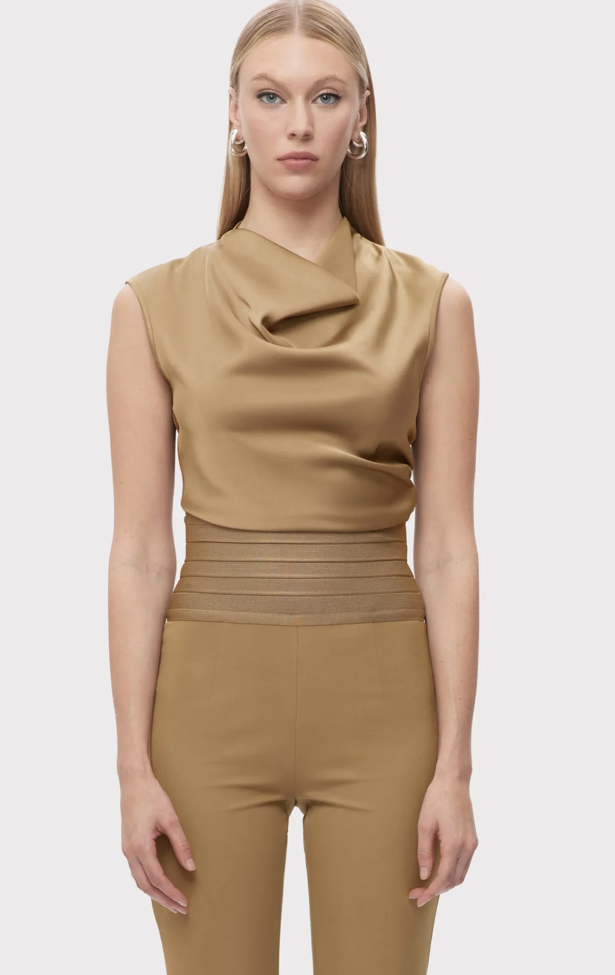 Separates|Tops-Hervé Léger THE AUDREY TOP LATTE