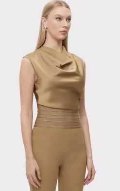 Separates|Tops-Hervé Léger THE AUDREY TOP LATTE