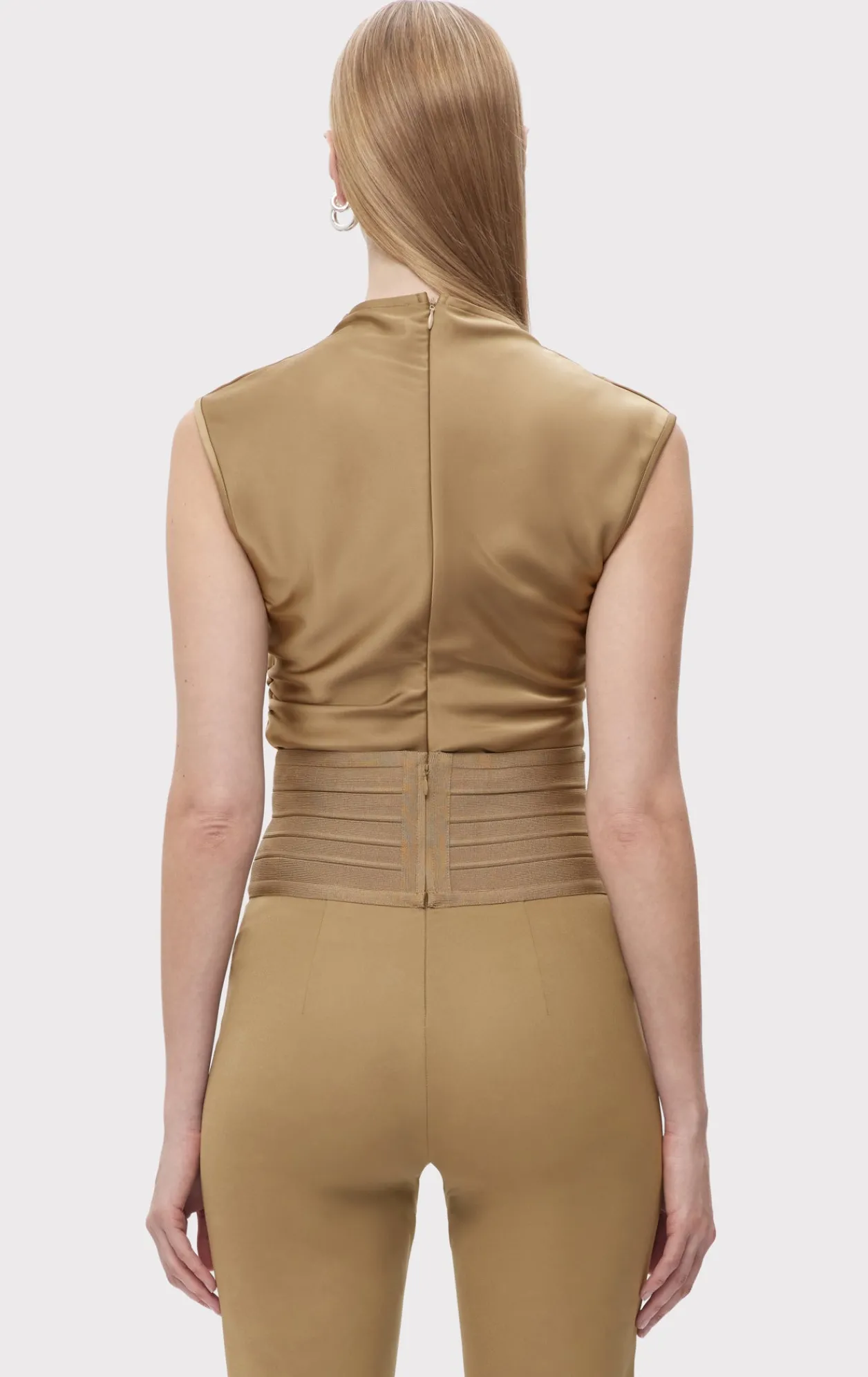 Separates|Tops-Hervé Léger THE AUDREY TOP LATTE