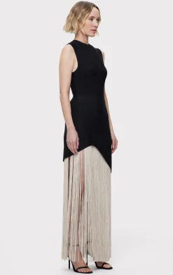Dresses|Gowns-Hervé Léger THE AURORA GOWN BLACK CHALK
