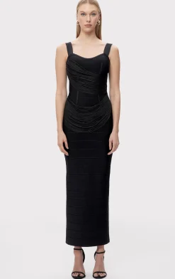 Dresses|Gowns-Hervé Léger THE AUTUMN GOWN BLACK